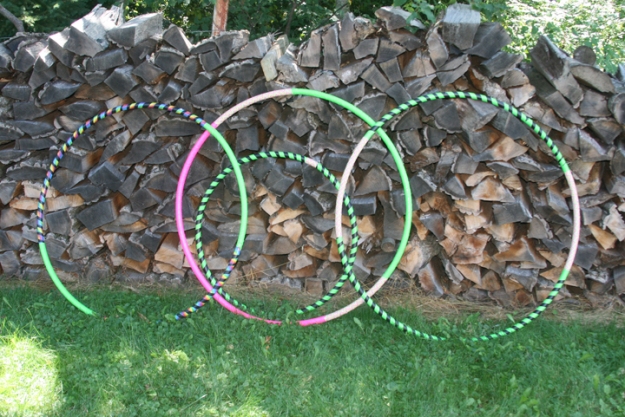 hula hoops taped