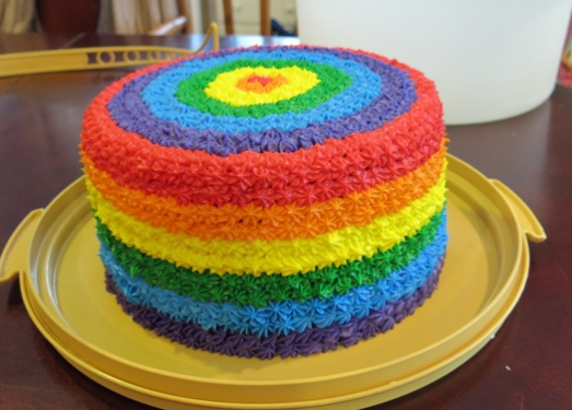 Cake rainbow Sisters