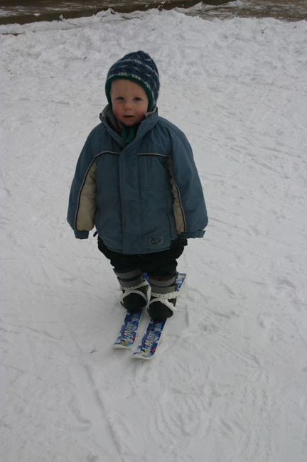 Skis Charlie 1st time