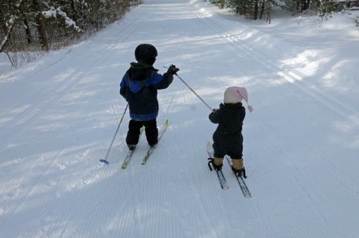 Ski Henry pulls Nola Mae