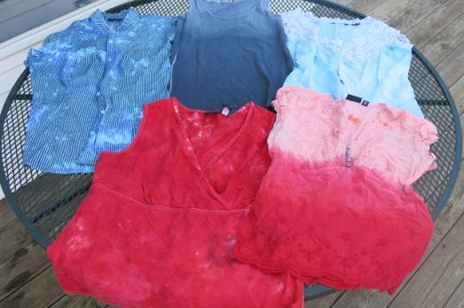 dye leftover dyes shirts